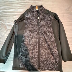 Peter Millar Black and Gray Windbreaker